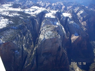 aerial -- Zion National Park -- Observation Point