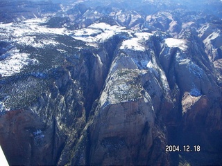 aerial -- Zion National Park -- Observation Point