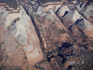 aerial -- Zion National Park -- East Rim area