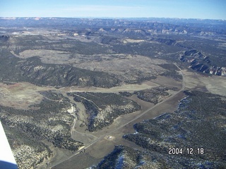 aerial -- Zion National Park -- Checkboard Mesa area