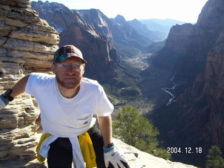 7 5aj. Zion National Park -- Adam -- Angel's Landing