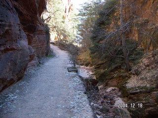 Zion National Park -- quiet canyon heading to Angel's Landing