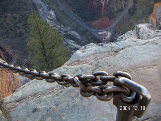 Zion National Park -- Angel's Landing -- chains up close