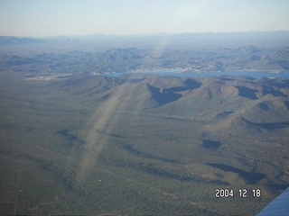 aerial -- reservoir north of Phoenix