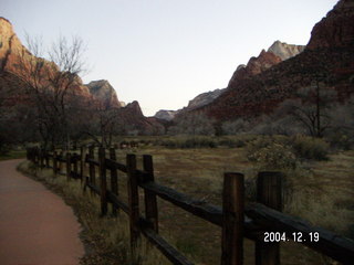 Zion National Park -- dawn glow on top