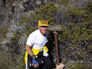 Zion National Park -- Adam --- sign near Observation Point