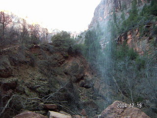 Zion National Park -- Emerald Ponds waterfall