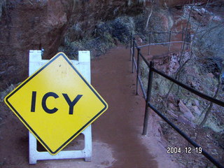 Zion National Park -- ICY sign