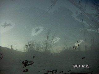 frost on the windshield