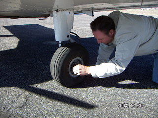 fixing flat tire on n4372j