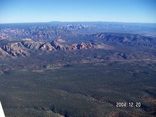 aerial -- Oak Creek Canyon area