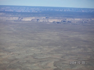 aerial -- south of canyon