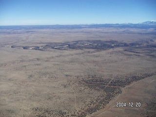 aerial -- south of canyon