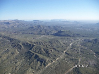 aerial -- canyon north of Phoenix