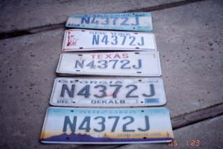 too many license plates