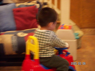 1241 5c6. Gaby riding away