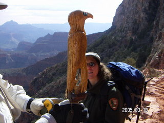 265 5dj. Grand Canyon -- Eleanor and Betsy -- South Kaibab