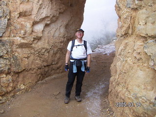 Grand Canyon -- Adam in the arch -- Bright Angel