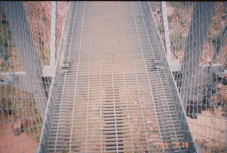 Grand Canyon -- Black Bridge from underneath -- South Kaibab