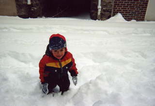 Gaby Montijo in the snow