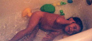 Gaby Montijo in the tub