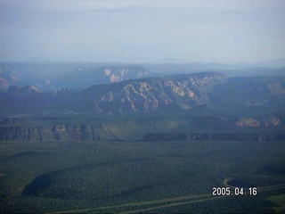 Oak Creek Canyon -- aerial