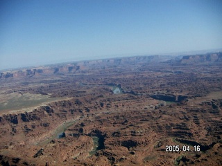 Colorado River canyon -- aerial