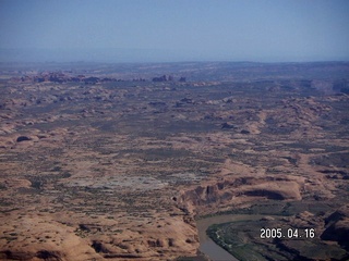 Colorado River near Moab -- aerial