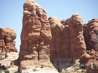 Arches National Park -- climber