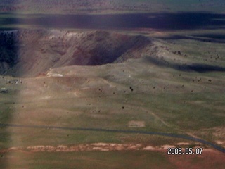 2 5f7. aerial -- meteor crater