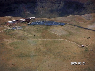 3 5f7. aerial -- meteor crater