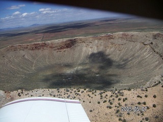 6 5f7. aerial -- meteor crater