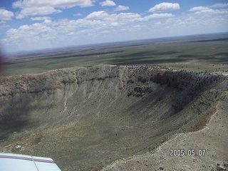 8 5f7. aerial -- meteor crater