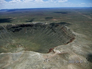 16 5f7. aerial -- meteor crater