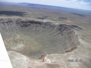 17 5f7. aerial -- meteor crater