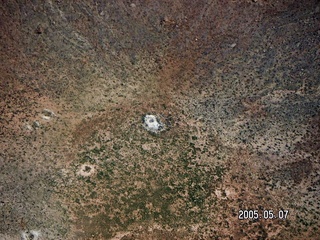 18 5f7. aerial -- meteor crater bottom