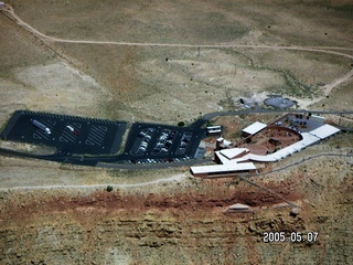 20 5f7. aerial -- meteor crater visitor area