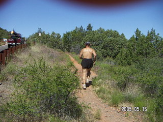 214 5ff. Sedona Airport trail -- Adam running away