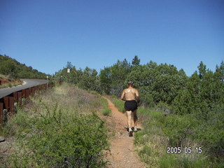 Lost Dog Wash, Adam running 1 zoom