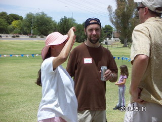 Khimetrcs White Elephant lunch -- Robin, Adam, Tim, Chris, Kate