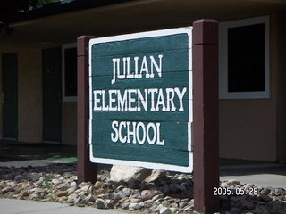 Julian Elementary School sign