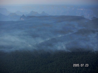 233 5hp. aerial -- clouds on the north rim of the Grand Canyon