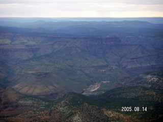 aerial -- canyons around Cibecue, Arizona