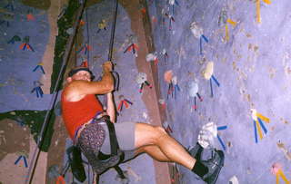 Phoenix Rock Gym -- Adam repelling