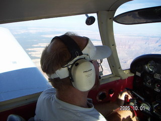 Adam flying N4372J over the Grand Canyon