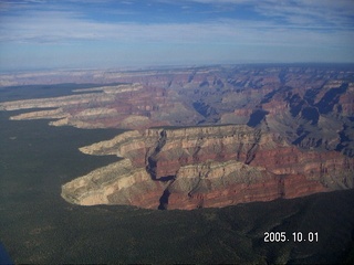 273 5l1. Grand Canyon aerial -- South Rim