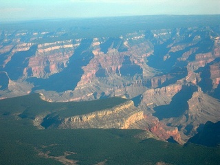 283 5l2. Grand Canyon aerial -- south rim view