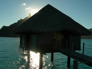 Tim and Dana Higel in Bora Bora