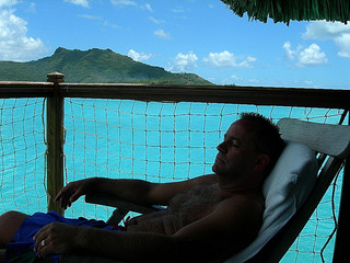 Tim and Dana Higel in Bora Bora