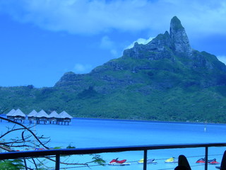 Tim and Dana Higel in Bora Bora